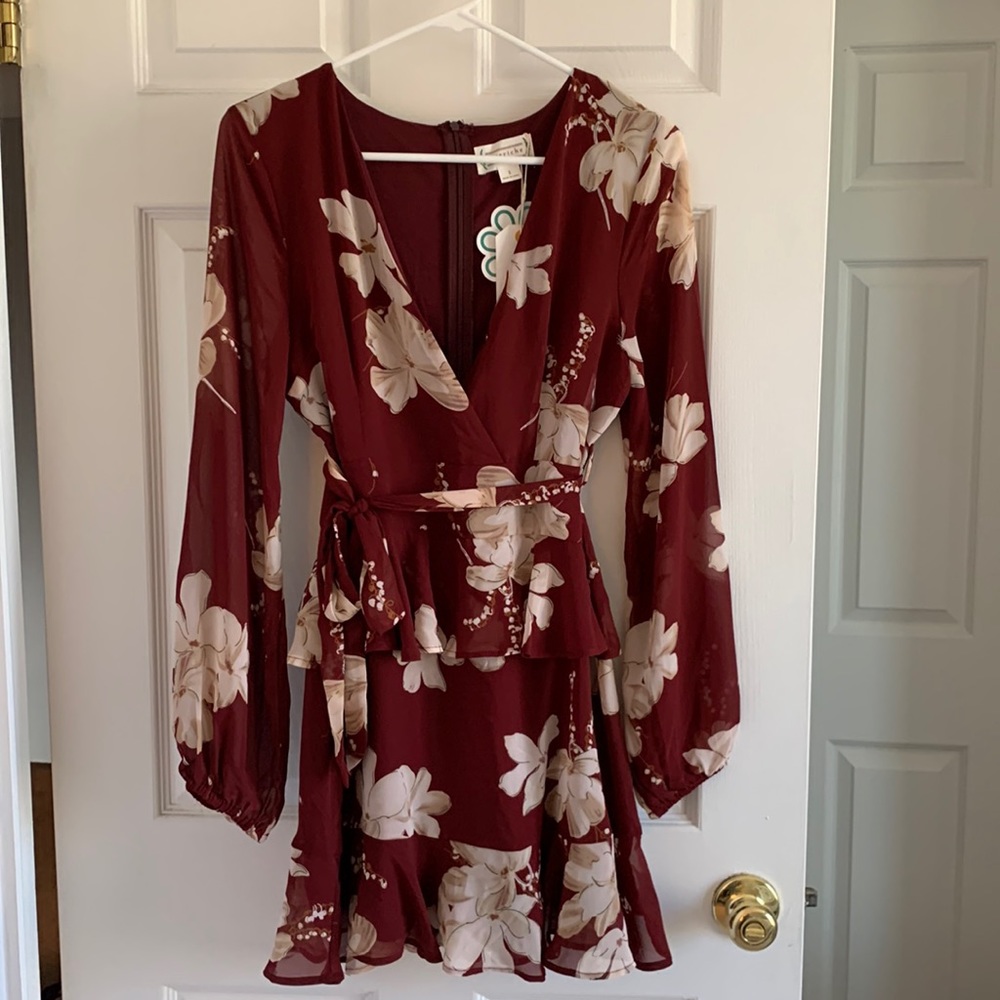 Small loveriche floral dress, red